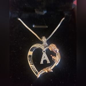 I Love You Necklace 925 Silver , 20" chain